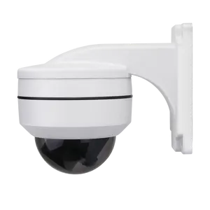 Kamera CCTV dalam ruangan, kamera kubah keamanan IP MINI kecepatan tinggi 5MP HD Tilt Zoom