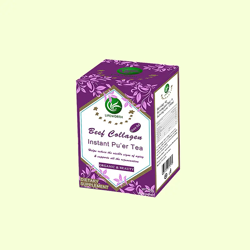 Lifeworth bovine collagen puer tea