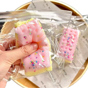 Slow Rebound Squishy Rubber Snack Soft Sensory Squeeze Toy for Anxiety Relief Stress Management Office <b>Desk</b> Party Fun for Girls - Product Image 1