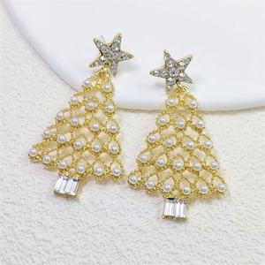 ต่างหูแบบติดหูรูปดาวคริสต์มาส ชุบทอง ดีไซน์ทันสมัย ปี 2024 ผลิตจากโลหะผสมสังกะสี ประดับด้วยเพชรซิร์คอนหลากสี เหมาะสำหรับทั้งชายและหญิง ใช้เป็นของขวัญได้ - Product Image 5