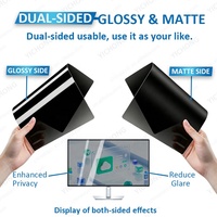 Filter Layar Privasi 2 Arah untuk Dell Seri 32 Inch 16:9 Anti Spy Anti Gores Anti Cahaya Biru Anti Silau