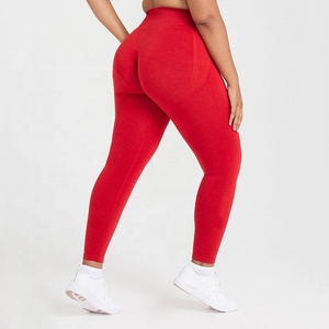 Women Compression Soft Slimming Seamless Scrunch Running Leggings