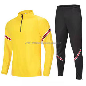 Conjunto de Camiseta de Fútbol Personalizable con Estampado, Transpirable y de Secado Rápido, con Media Cremallera, para Adolescentes, Otoño-Invierno, para Deportes de Carrera y Ejercicio Físico - Product Image 4