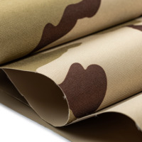 Tissu Oxford tissé en PVC camouflage 100% polyester 5*5 72T 600D imperméable imprimé désert tricolore pour sac à bagages pour filles
