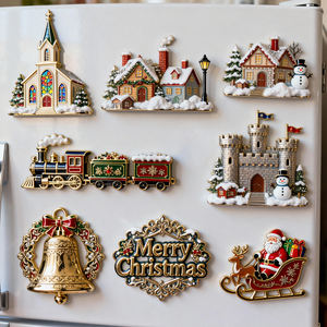 Aimant de réfrigérateur en métal 3D personnalisé, mignon et sur mesure, souvenirs touristiques de pays et de villes du monde, design personnalisé en gros directement de l'usine - Product Image 5