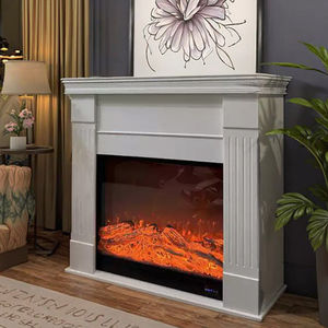 Console <span class=keywords><strong>de</strong></span> rangement moderne 60 Foyer électrique NOUVEAU Bûches en céramique sans ventilation sans chaleur intégrée <span class=keywords><strong>pour</strong></span> la maison Hôtel Anglais Métal - Product Image 1