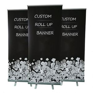 Expositor de Banner Enrollable Portátil de Aluminio, Soporte para Banner Enrollable Rígido - Product Image 1