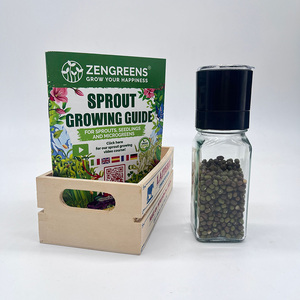 Molinillo de sal y pimienta de vidrio cuadrado de alta calidad, Manual molinillo de 120ml con tapa negra de sal marina, botella de molienda <span class=keywords><strong>Gourmet</strong></span> de cocina - Product Image 6