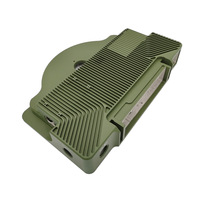 Boîtier de dissipateur thermique en aluminium usiné CNC sur mesure, boîtier de refroidissement de précision, pièces de dissipateur thermique anodisées pour l'électronique industrielle