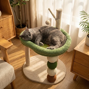 Árbol rascador para gatos con forma de aguacate, poste rascador integrado con bola, cama para gatos que ahorra espacio, árbol para gatitos - Product Image 6