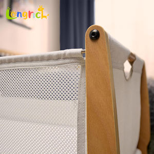 Venta al por mayor de fábrica europeo moderno recién nacido Co Sleeper madera maciza dormir Rocker Bassinet Swing Baby Cradle <span class=keywords><strong>cuna</strong></span> cama para 0-3 - Product Image 3
