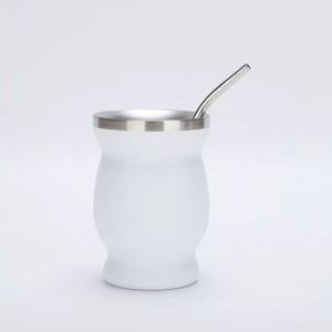 Taza Curva de Acero Inoxidable Mate al por Mayor, Vaso de Vino con Doble Pared Aislada - Product Image 6