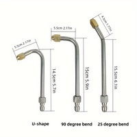 Rondelle de voiture à pression réglable coudée multi-angle nettoyage tige de courbure extension Lance baguette de pulvérisation embouts de buse Jet Lance connexion