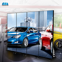 Écran d'affichage LED pliable debout au sol P1.86 annonçant l'affichage d'affiche LED intérieur et extérieur pour le centre commercial