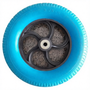 ยางรถเข็นแบบตัน 3.25-8 ทำจากโฟม PU พร้อมสีล้อแบบซี่ลวด - Product Image 2