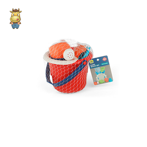 Ensemble de 7 seaux de plage pour enfants avec tamis, couvercle, arrosoir, pelle et râteau – Jouets d'été pour l'extérieur - Product Image 2