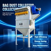 Collecteur de poussière industriel à filtre à sacs, machine à jet pulsé pour la purification des poussières d'argile des fours à briques
