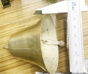 Grosir Hadiah Promosi Lonceng Makan Malam Logam Bel Luar Ruangan Tembaga Besar - Product Image 3