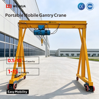 Palans électriques à chaîne mobile à haute efficacité de 1 tonne, 2 tonnes, 3 tonnes, 5 tonnes, 10 tonnes, grue à portique mobile portable pour utilisation en atelier
