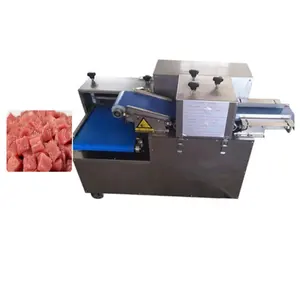 Full automatic chicken fillet slicing and shredding machine Fresh meat dicer