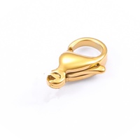 PVD or 18k noir or rose argent métal couleur acier inoxydable collier bracelet homard fermoirs bijoux accessoires
