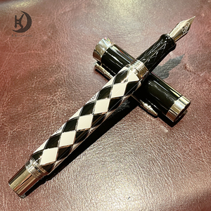 Penna Stilografica Jinhao <span class=keywords><strong>88</strong></span> di Lusso, Colore Nero Opaco, Personalizzabile con Logo Aziendale per Calligrafia e Scrittura - Product Image 4