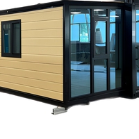 Maison conteneur extensible de 30 pieds à double aile, chambre d'hôtel préfabriquée, cabine modulaire pour hôtels, complexes hôteliers et motels