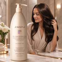 Bouteille de shampoing de luxe en PE de 1000 ml, étiquette en feuille d'or, impression de logo personnalisé, vente en gros, usine, qualité supérieure, best-seller