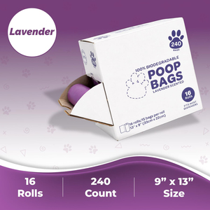 Vente en gros de 240 sacs à déjections canines parfumés à la lavande, écologiques, résistants aux fuites, solides et robustes, pour chiens, chats et animaux de compagnie - Product Image 3