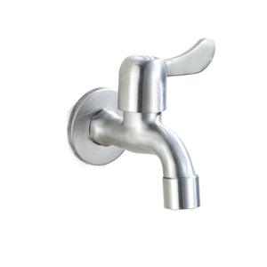 Robinet de machine à laver en acier inoxydable 304 à eau froide, ouverture rapide à 4 points, double usage, une entrée, deux robinets de cuisine - Product Image 1