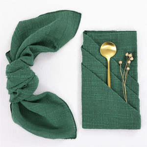 Serbet Retro Sekali Pakai Tebal, Dekorasi Meja Kain Kasa Katun Buatan Tangan Rustic yang Dapat Disesuaikan, Alas Makan untuk Pesta Pernikahan - Product Image 5