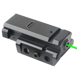 Viseur laser vert de chasse compact léger en plastique Viseur laser USB rechargeable