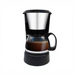 Cafetière américaine à filtre de 4 à 6 tasses avec corps en plastique, puissance de 750 W, carafe en verre, capacité de 0,5 à 1,2 L pour la maison et le bureau - Product Image 5