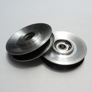 <b>Small</b> Ceramic Coated Electric Wire Pulley <b>Wheel</b> 60(D)*13(T) with Bearing - Product Image 4