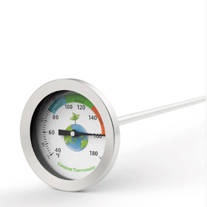 Thermomètre de sol pour compost, à longue sonde, en acier inoxydable, à cadran bimétallique, pour usage domestique - Product Image 1