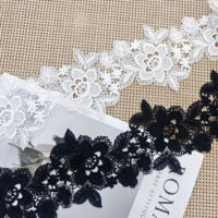 Nouveau Conçu Floral Lait Soie Guipure Suisse Dentelle Français Dentelle Robe De Mariée Tissu Robe De Mariée Robe De Soirée Accessoires