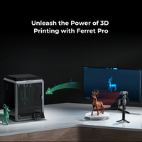 Scanner 3D portable CR Scan Ferret Pro de haute précision pour l'impression industrielle, la sculpture inversée, le visage, la pierre, le corps dans les ateliers d'impression