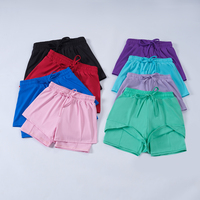 Shorts Deportivos de Yoga para Niñas con Certificación CPC y CPSIA, con Cordón Ajustable y Elásticos, Pantalones Cortos para Correr