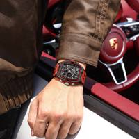 Montre-bracelet sport Poedagar 636 pour homme, personnalisable avec logo, analogique-numérique, quartz, résistante à l'eau, lumineuse.