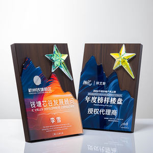 Trophée de coupe de ligue de champion de plaque en bois de nouveau style avec prix d'usine de logo personnalisé - Product Image 6