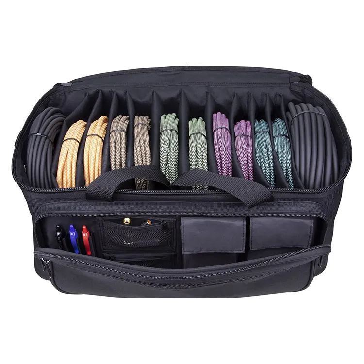 Large Music Equipment Cable Organizer Bag Travel DJ Cable File Bag
