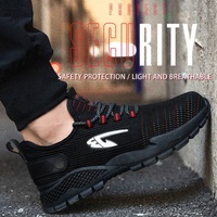 Vente chaude hommes et femmes été chaussures de sécurité industrielle protection respirant travail botte acier orteil anti-dérapant baskets décontractées
