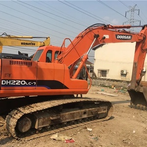 Doosan รถขุดตีนตะขาบ DH220LC-7มือสองที่เก็บรักษาไว้อย่างดีคุณสมบัติสมรรถนะยอดเยี่ยมรวมถึงปั๊มกระปุกเกียร์ลูกปืนเกียร์เครื่องยนต์ - Product Image 2