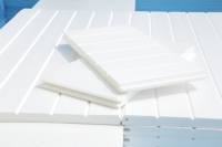 Panneau en mousse ISO, mousse de polystyrène extrudée pour plafond, panneau de finition en XPS blanc