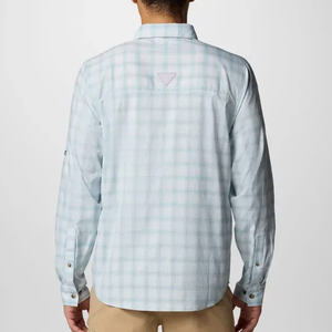 Vêtements camouflage numérique, haut à dos ouvert, haut de gamme, personnalisé pour l'automne, avec motifs de poissons, chemise de pêche à col boutonné avec motifs de poissons de Bali - Product Image 2