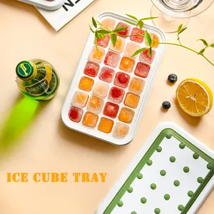 28-56 Cavities Round Shaped Ice Cube Molds Ice Cream Mold Cube Tray Box Ice Lattice Mould With Container Box And Shavel