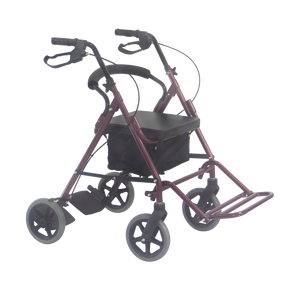 Andador Ajustável Dobrável com Carrinho de Compras e Assento para Idosos - Product Image 1
