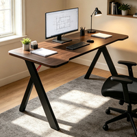 Table de travail pour ordinateur de bureau à domicile en bois massif personnalisée, bureau moderne pour jeux vidéo, bureau de jeu