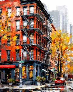 <span class=keywords><strong>Peinture</strong></span> à l'huile numérique de paysage, <span class=keywords><strong>New</strong></span> <span class=keywords><strong>York</strong></span> City, 40*50CM, <span class=keywords><strong>peinture</strong></span> <span class=keywords><strong>acrylique</strong></span> faite à la main, bricolage - Product Image 4