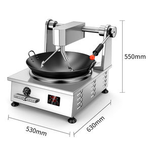 Gewerbliche Multifunktionale Elektrische Küchenmaschine Automatischer <span class=keywords><strong>Wok</strong></span> zum Rührbraten für Restaurants Intelligente Rührpfanne - Product Image 3